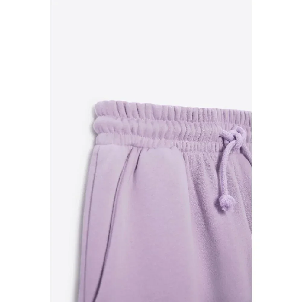 NWT Zara “light mauve” lavender trackpants, M - Picture 8 of 10